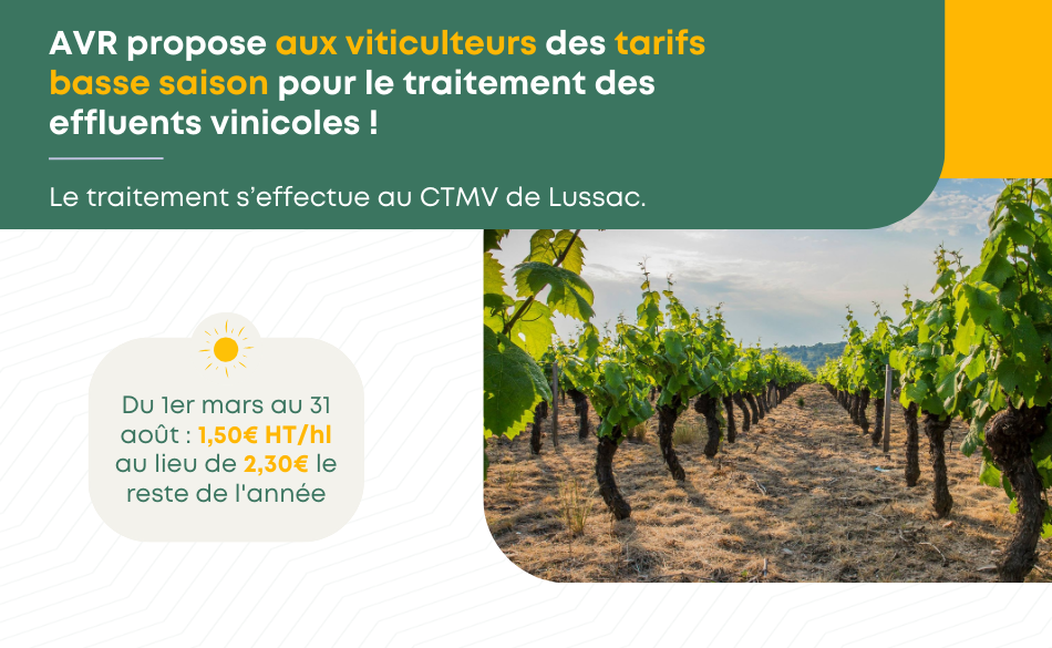 Viticulteurs, profitez de nos tarifs « basse saison » !